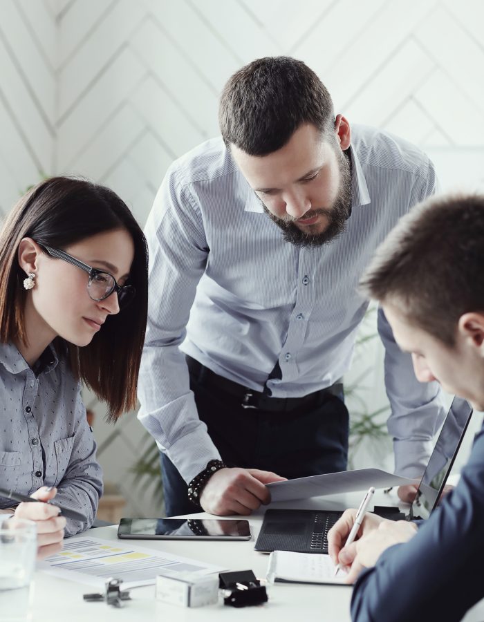 Business situations. People in the office